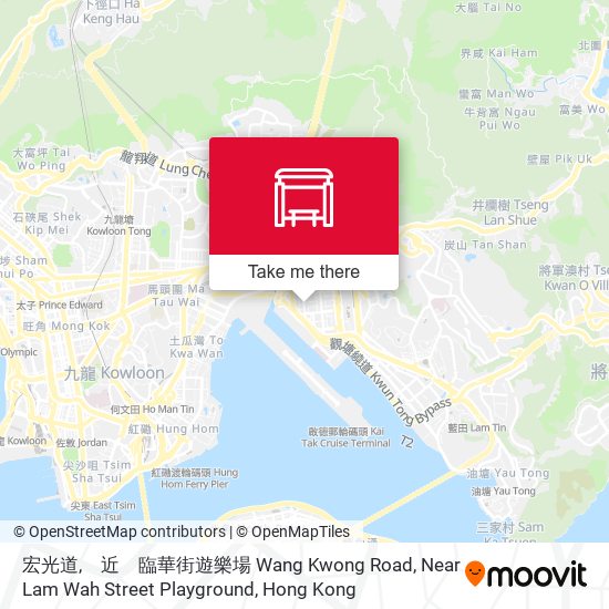 宏光道,　近　臨華街遊樂場 Wang Kwong Road, Near Lam Wah Street Playground map