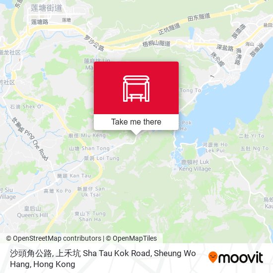 沙頭角公路, 上禾坑 Sha Tau Kok Road, Sheung Wo Hang map