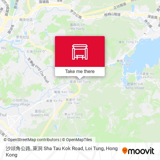 沙頭角公路, 萊洞 Sha Tau Kok Road, Loi Tung map