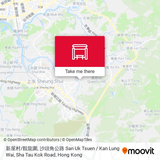 新屋村 / 覲龍圍, 沙頭角公路 San Uk Tsuen / Kan Lung Wai, Sha Tau Kok Road map