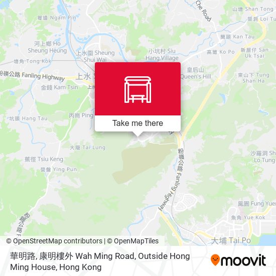 華明路, 康明樓外 Wah Ming Road, Outside Hong Ming House map