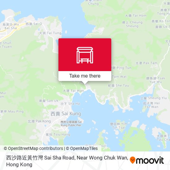 西沙路近黃竹灣 Sai Sha Road, Near Wong Chuk Wan map