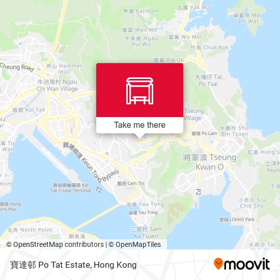 寶達邨 Po Tat Estate map