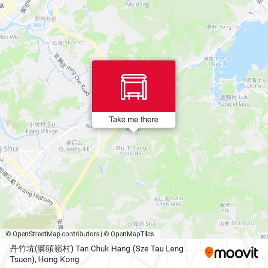 丹竹坑(獅頭嶺村) Tan Chuk Hang (Sze Tau Leng Tsuen) map