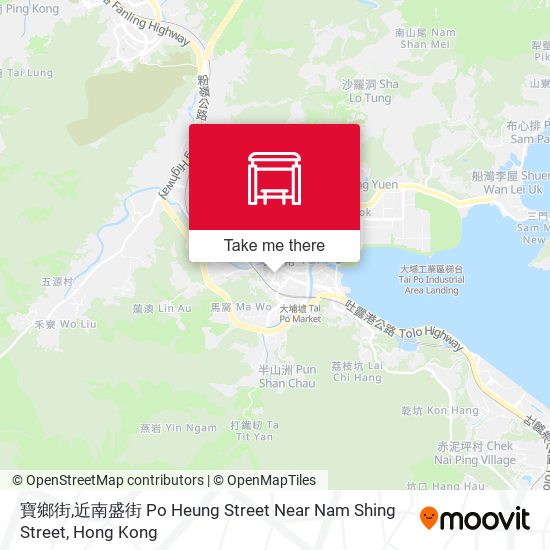 寶鄉街,近南盛街 Po Heung Street Near Nam Shing Street map