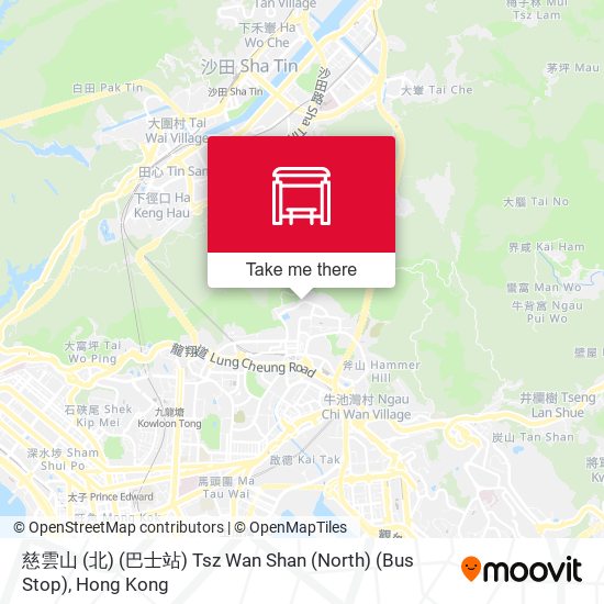 慈雲山 (北) (巴士站) Tsz Wan Shan (North) (Bus Stop) map