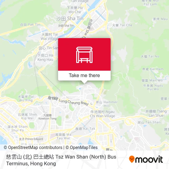 慈雲山 (北) 巴士總站 Tsz Wan Shan (North) Bus Terminus地圖