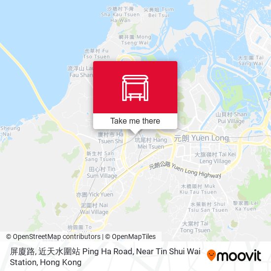 屏廈路, 近天水圍站 Ping Ha Road, Near Tin Shui Wai Station map