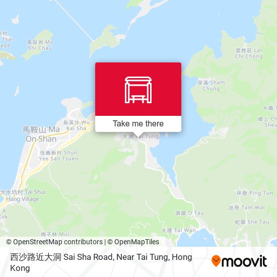 西沙路近大洞 Sai Sha Road, Near Tai Tung map