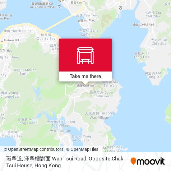 環翠道, 澤翠樓對面 Wan Tsui Road, Opposite Chak Tsui House map