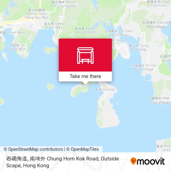 舂磡角道, 南埼外 Chung Hom Kok Road, Outside Scape map