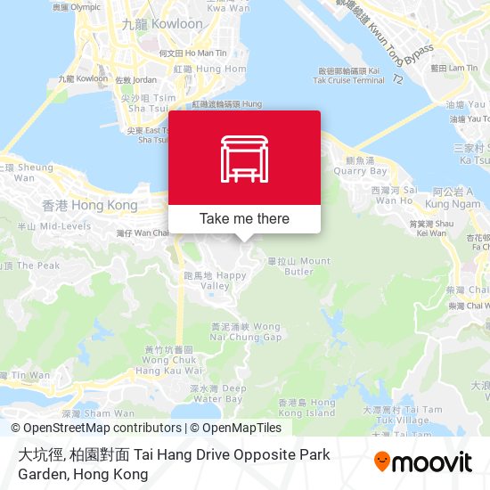 大坑徑, 柏園對面 Tai Hang Drive Opposite Park Garden map