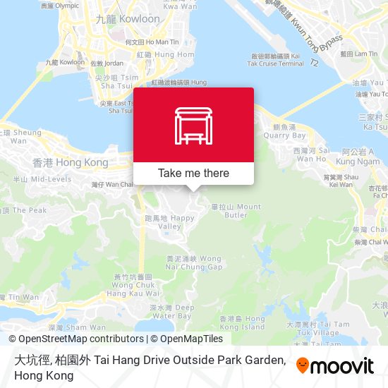 大坑徑, 柏園外 Tai Hang Drive Outside Park Garden map