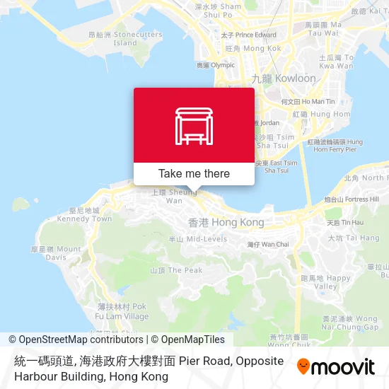 統一碼頭道, 海港政府大樓對面 Pier Road, Opposite Harbour Building地圖
