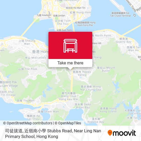 司徒拔道, 近嶺南小學 Stubbs Road, Near Ling Nan Primary School map