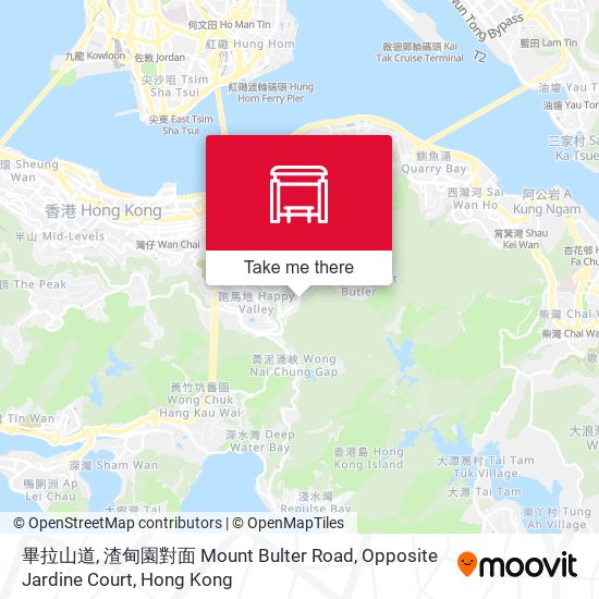 畢拉山道, 渣甸園對面 Mount Bulter Road, Opposite Jardine Court map