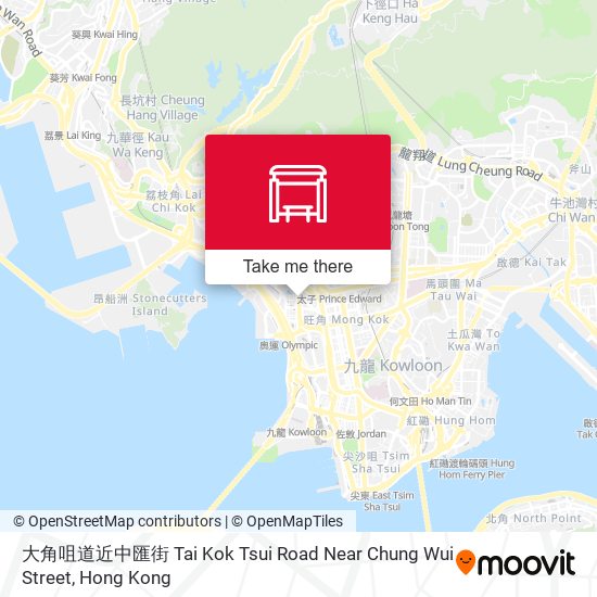大角咀道近中匯街 Tai Kok Tsui Road Near Chung Wui Street map