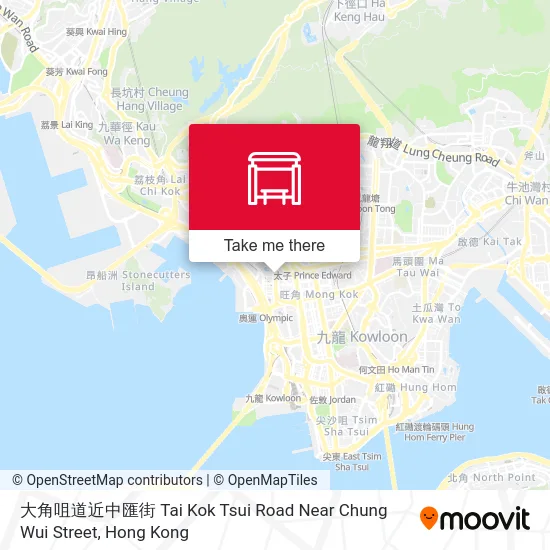 大角咀道近中匯街 Tai Kok Tsui Road Near Chung Wui Street map