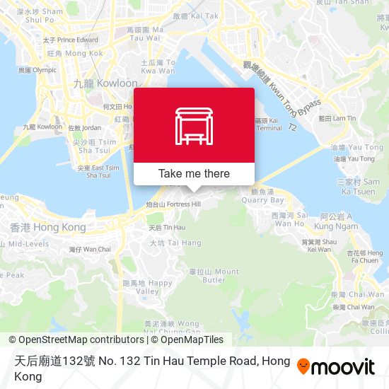 天后廟道132號 No. 132 Tin Hau Temple Road map
