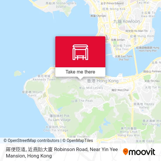 羅便臣道, 近燕貽大廈 Robinson Road, Near Yin Yee Mansion map