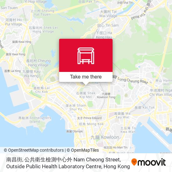 南昌街, 公共衛生檢測中心外 Nam Cheong Street, Outside Public Health Laboratory Centre map