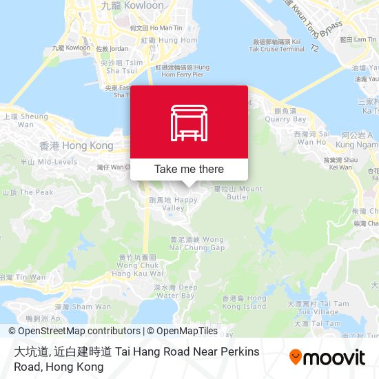 大坑道, 近白建時道 Tai Hang Road Near Perkins Road map