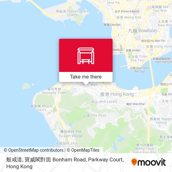 般咸道, 寶威閣對面 Bonham Road, Parkway Court map
