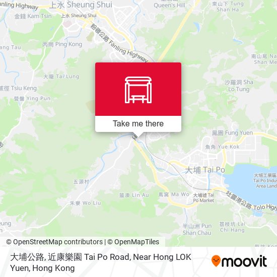 大埔公路, 近康樂園 Tai Po Road, Near Hong LOK Yuen map