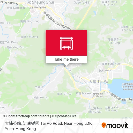 大埔公路, 近康樂園 Tai Po Road, Near Hong LOK Yuen地圖