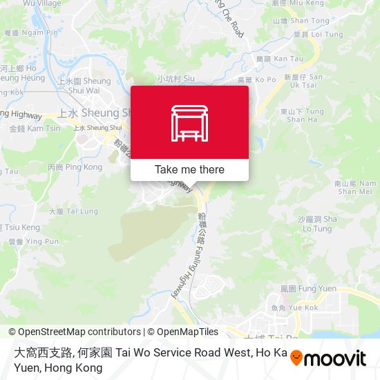 大窩西支路, 何家園 Tai Wo Service Road West, Ho Ka Yuen map