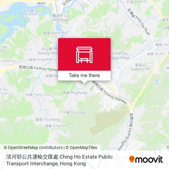 清河邨公共運輸交匯處 Ching Ho Estate Public Transport Interchange地圖