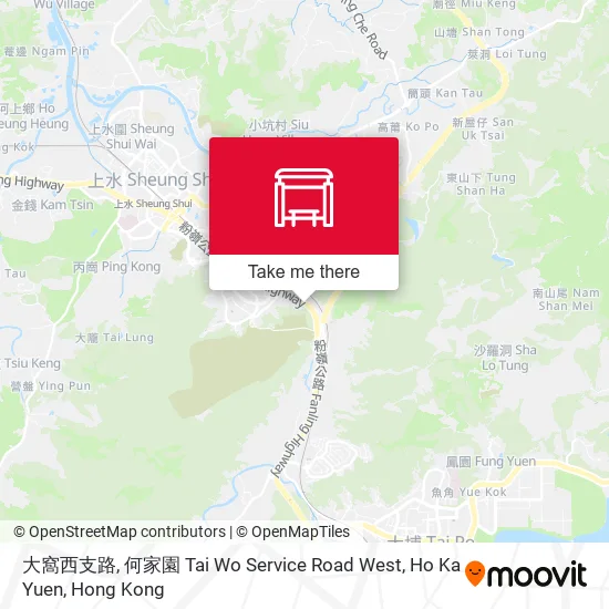 大窩西支路, 何家園 Tai Wo Service Road West, Ho Ka Yuen地圖