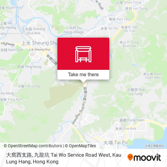 大窩西支路, 九龍坑 Tai Wo Service Road West, Kau Lung Hang map