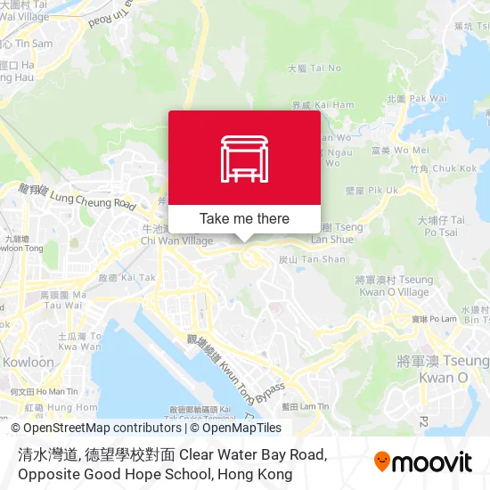 清水灣道, 德望學校對面 Clear Water Bay Road, Opposite Good Hope School地圖