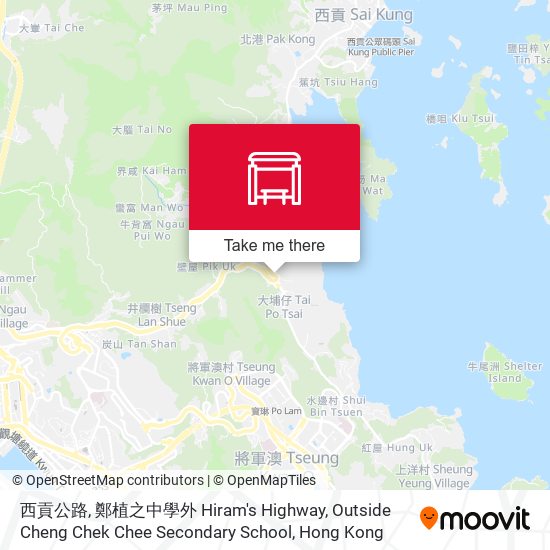 西貢公路, 鄭植之中學外 Hiram's Highway, Outside Cheng Chek Chee Secondary School map
