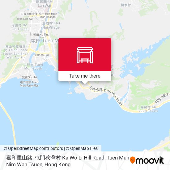 嘉和里山路, 屯門稔灣村 Ka Wo Li Hill Road, Tuen Mun Nim Wan Tsuen map