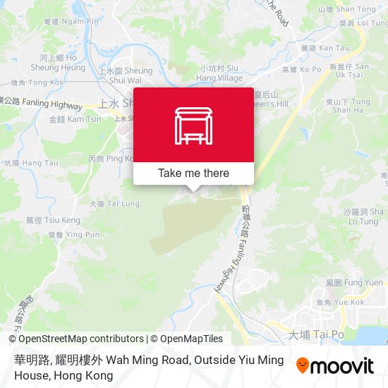 華明路, 耀明樓外 Wah Ming Road, Outside Yiu Ming House map