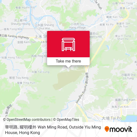 華明路, 耀明樓外 Wah Ming Road, Outside Yiu Ming House map