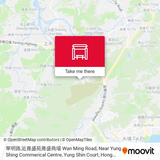 華明路,近雍盛苑雍盛商場 Wan Ming Road, Near Yung Shing Commerical Centre, Yung Shin Court map