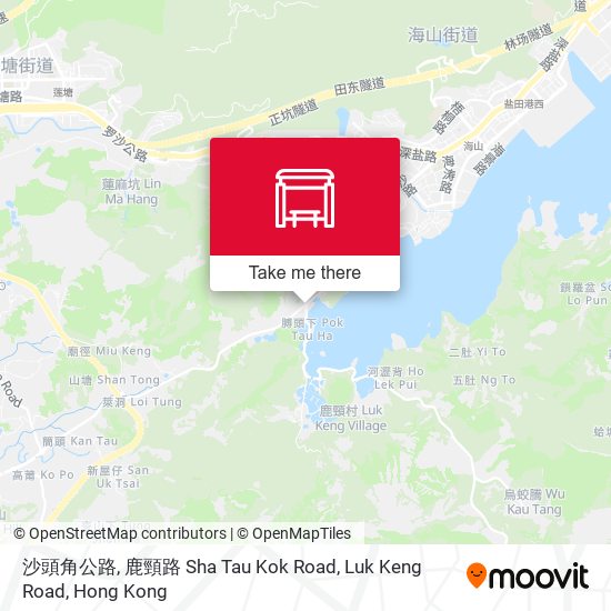 沙頭角公路, 鹿頸路 Sha Tau Kok Road, Luk Keng Road map