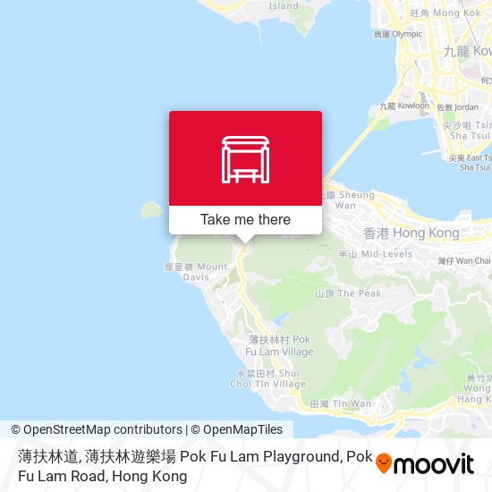 薄扶林道, 薄扶林遊樂場 Pok Fu Lam Playground, Pok Fu Lam Road map