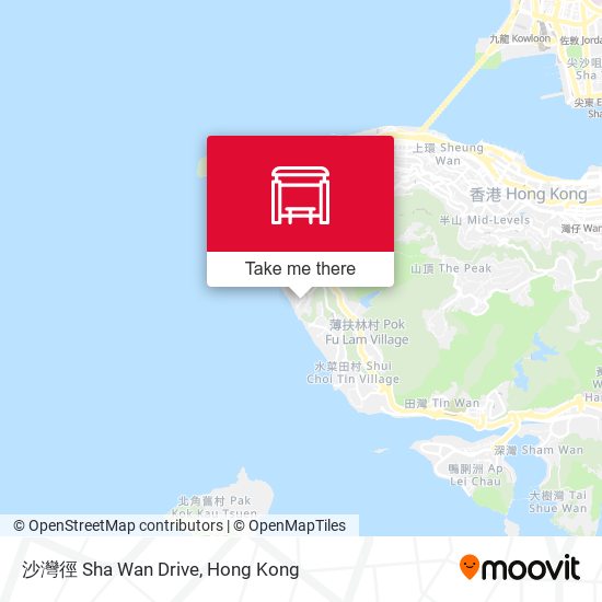 沙灣徑 Sha Wan Drive map