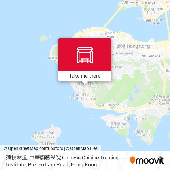 薄扶林道, 中華廚藝學院 Chinese Cuisine Training Institute, Pok Fu Lam Road map