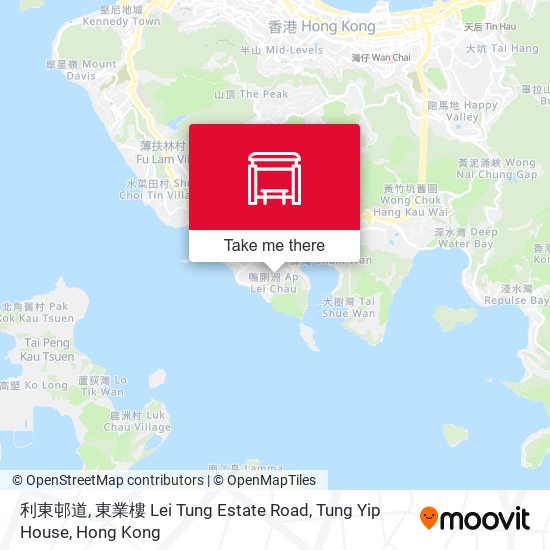 利東邨道, 東業樓 Lei Tung Estate Road, Tung Yip House map