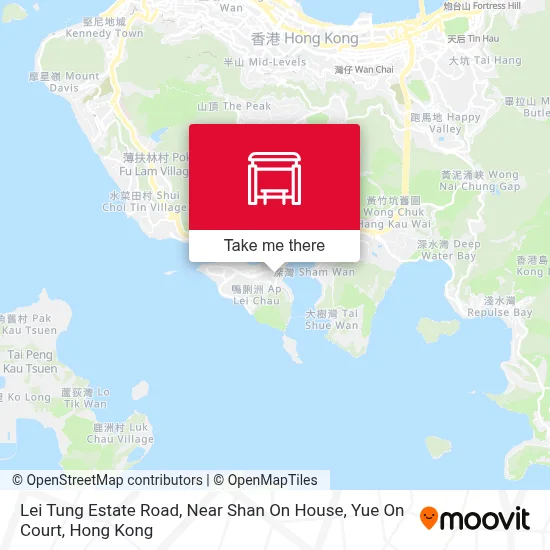 Lei Tung Estate Road, Near Shan On House, Yue On Court map