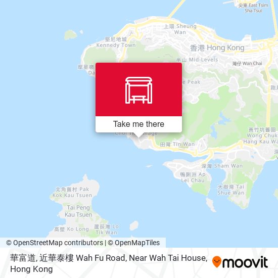 華富道, 近華泰樓 Wah Fu Road, Near Wah Tai House map