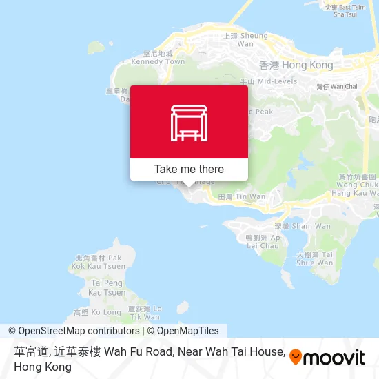 華富道, 近華泰樓 Wah Fu Road, Near Wah Tai House map