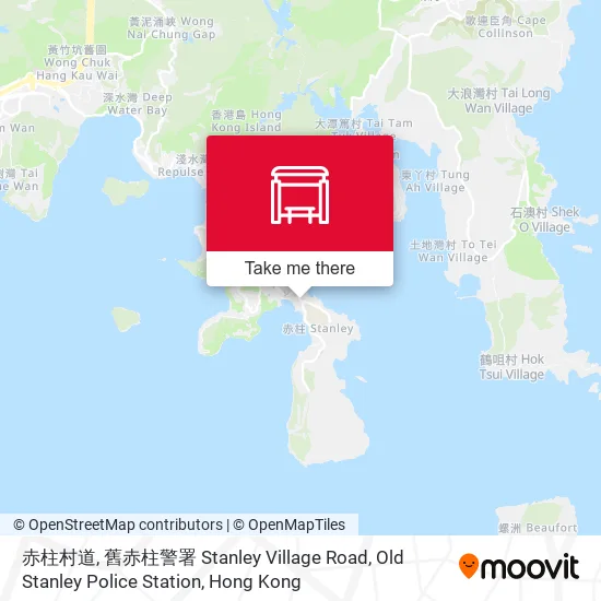 赤柱村道, 舊赤柱警署 Stanley Village Road, Old Stanley Police Station map