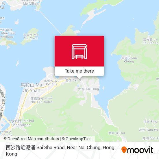 西沙路近泥涌 Sai Sha Road, Near Nai Chung map