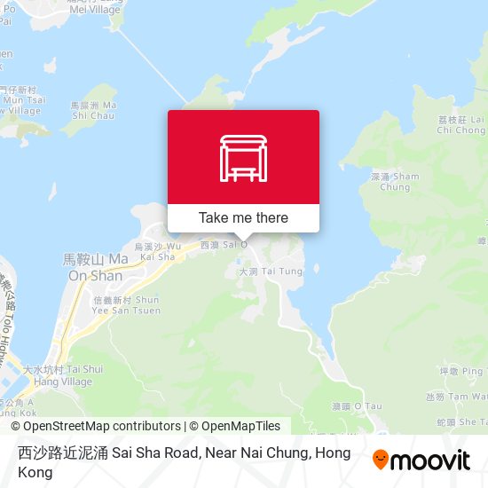 西沙路近泥涌 Sai Sha Road, Near Nai Chung map